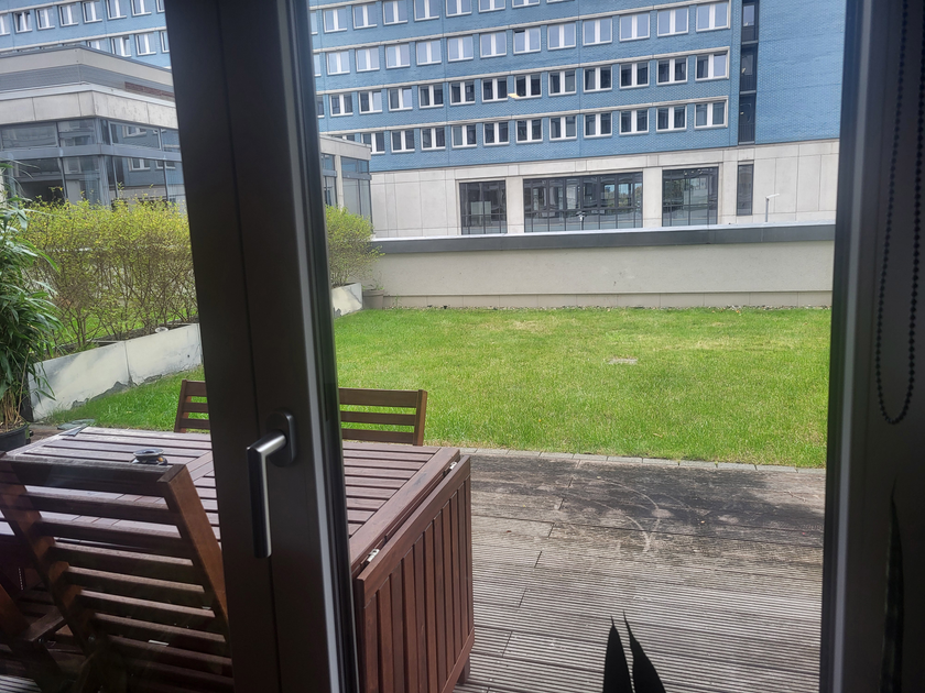 Blick zu Terrasse/Dachgarten