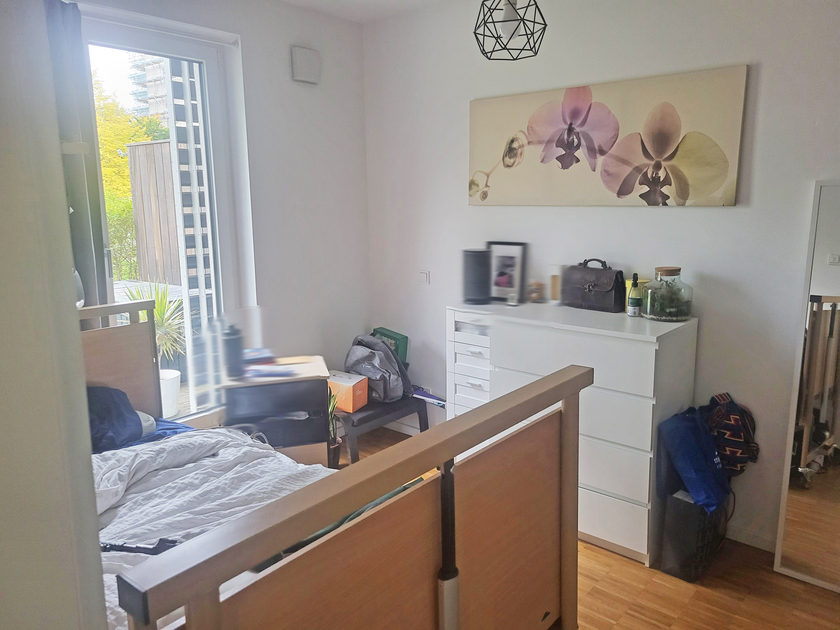 Blick in das Schlafzimmer