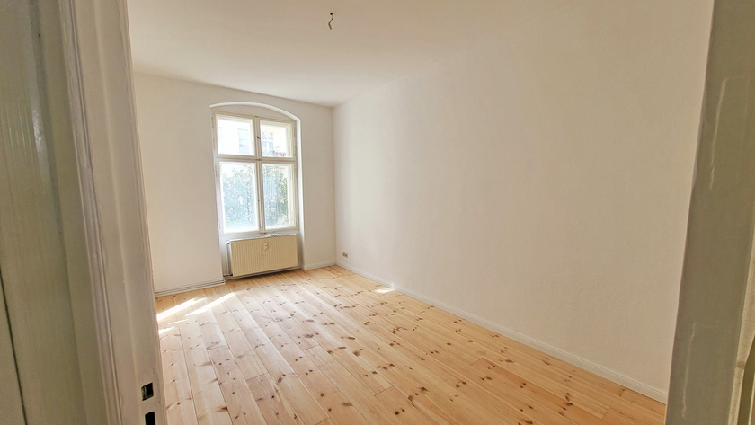 Blick in das Schlafzimmer
