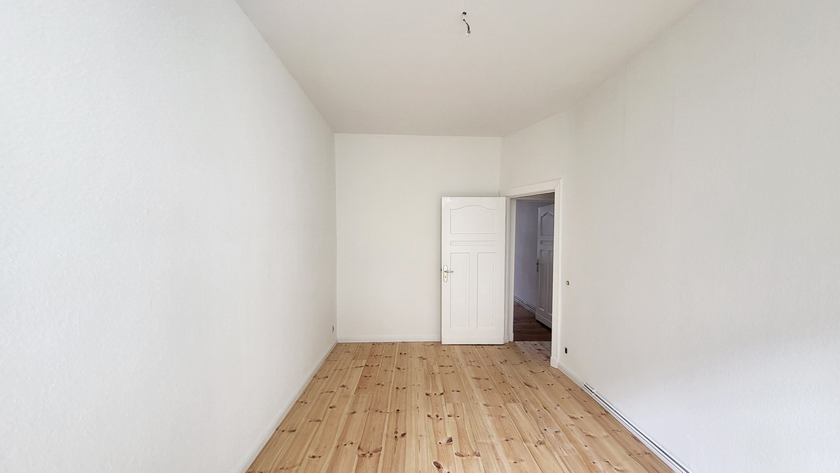 Blick in das Schlafzimmer