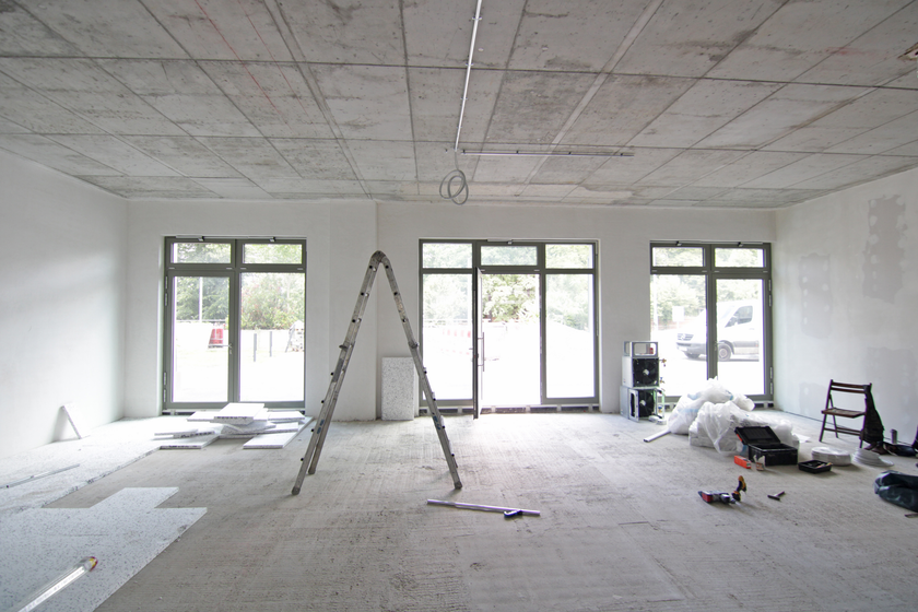 Blick in die Mietfläche