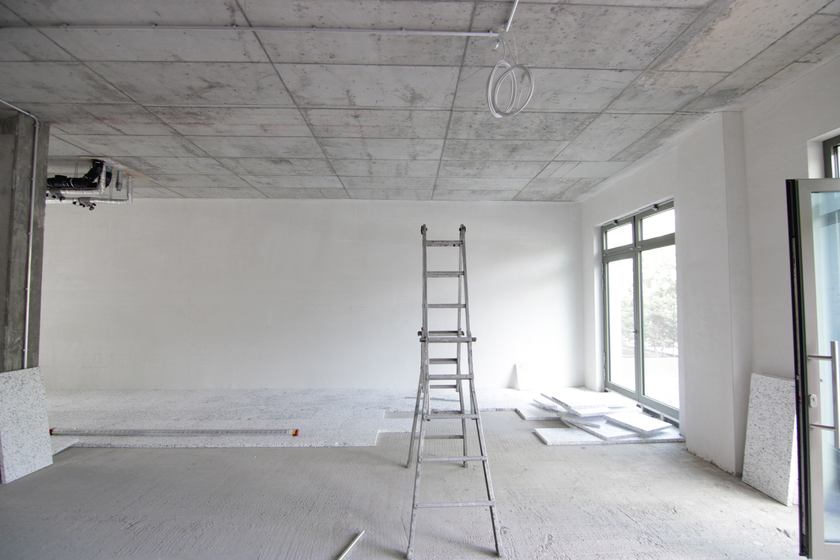 Blick in die Mietfläche