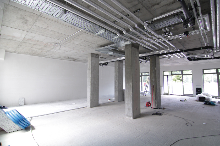 Blick in die Mietfläche