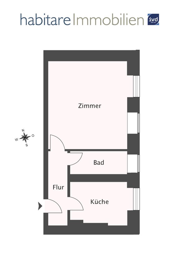 Attraktive Raumaufteilung