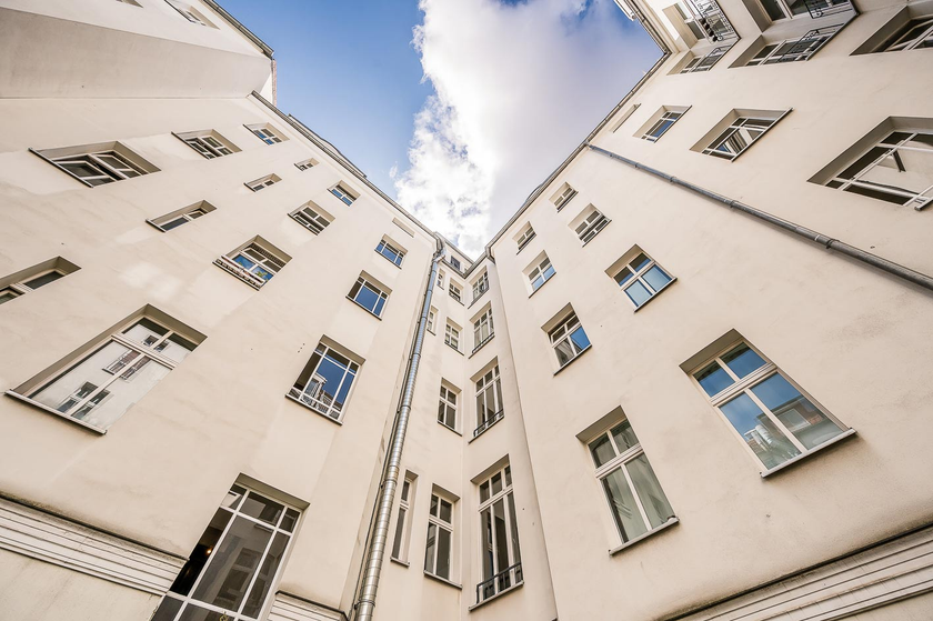 Angenehme Fassaden im Hof