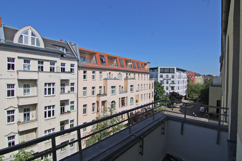 Blick vom Balkon