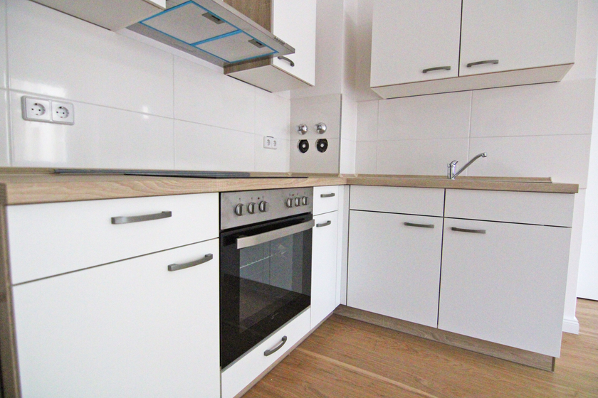 Küche mit Einbauküche