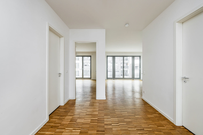 Verbundener Wohn-Küchenbereich