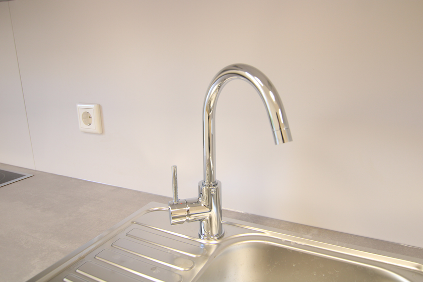 Küche mit Einbauküche