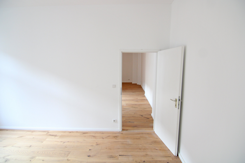 Blick in das Schlafzimmer