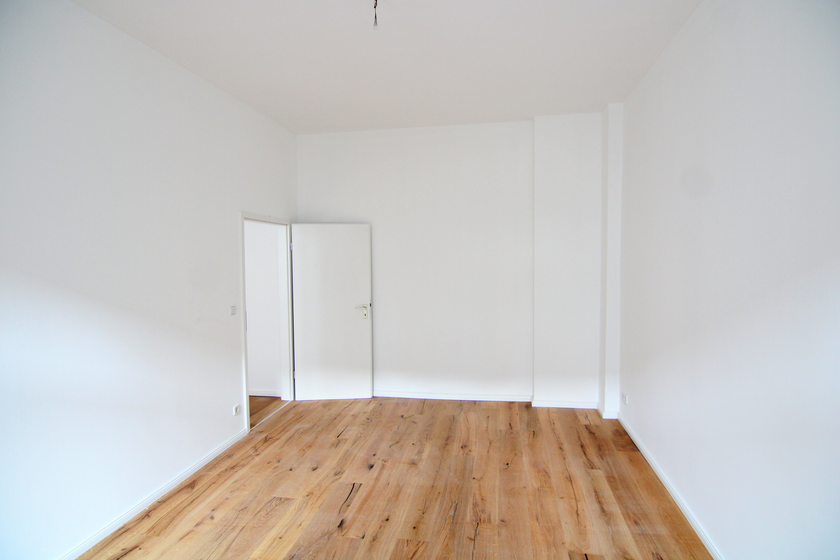 Blick in das Schlafzimmer