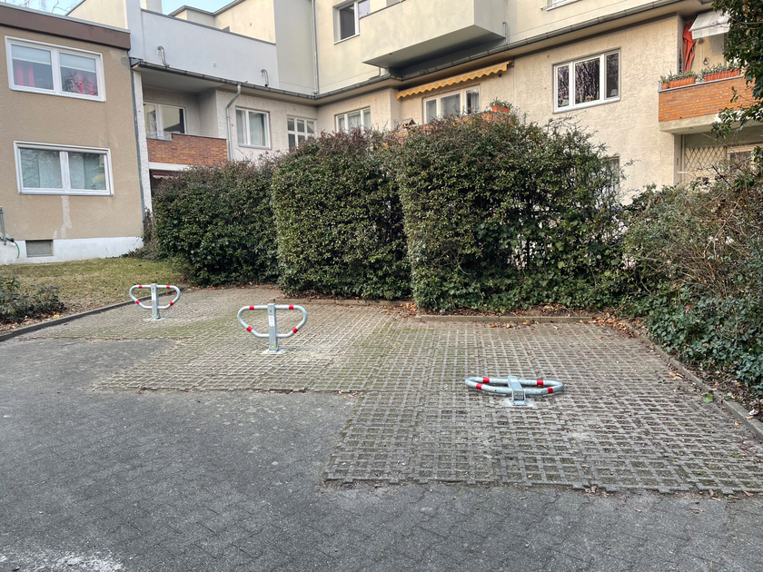 Blick auf den Stellplatz