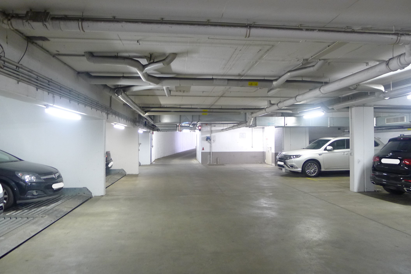 Blick in die Tiefgarage
