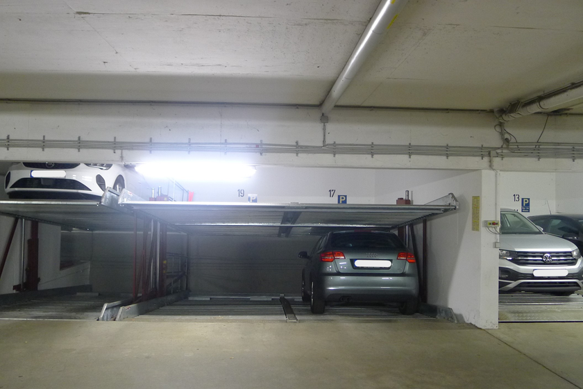 Blick in die Tiefgarage