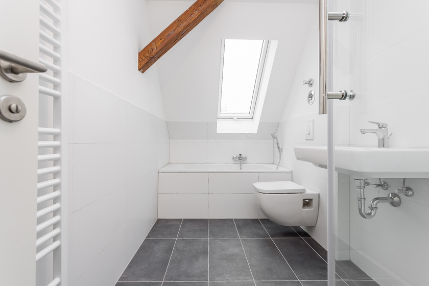 Hauptbad mit Wanne + Dusche