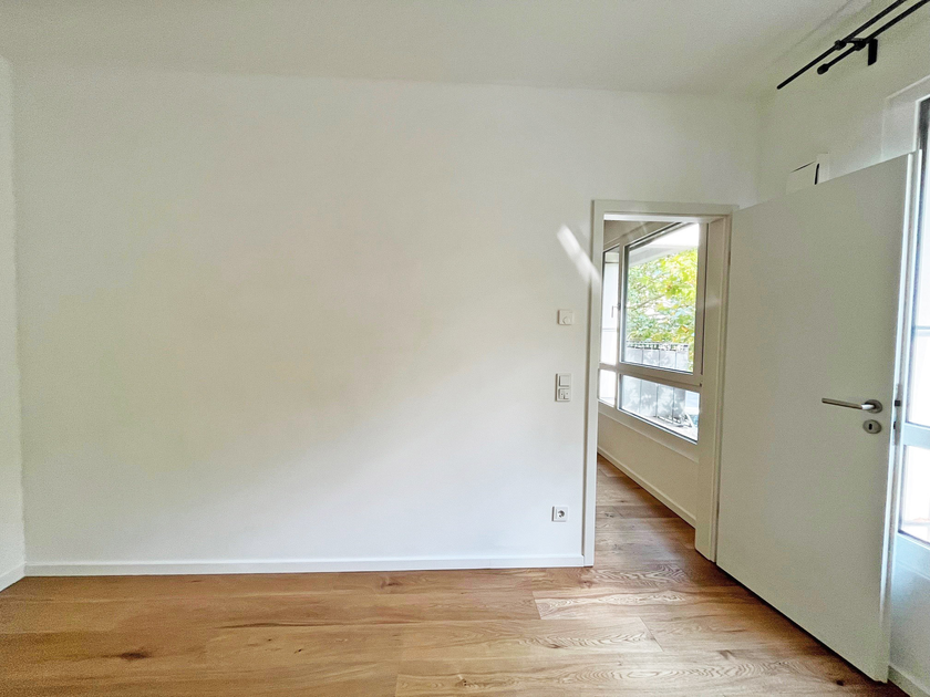 Blick in das Schlafzimmer