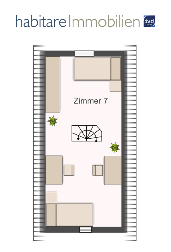 Toller Grundriss: Dachgeschoss