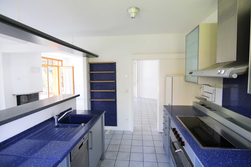 Küche mit Einbauküche