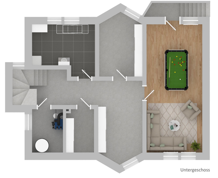Grundriss: Untergeschoss