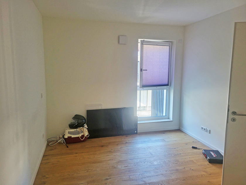 Blick in das Schlafzimmer