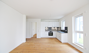 Wohnzimmer mit Süd-Terrasse