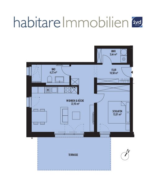 Toller Grundriss mit großer Te