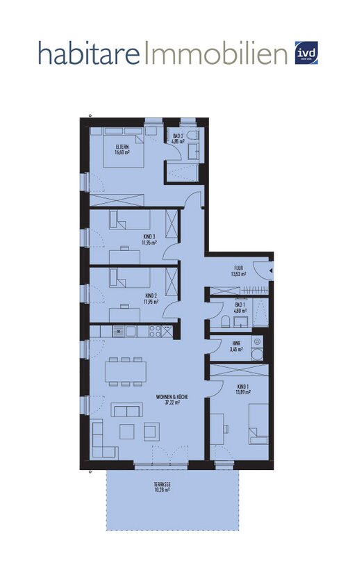 Sehr schöner Grundriss