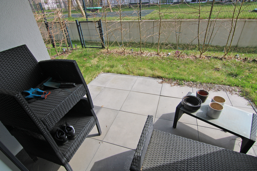Gut nutzbare Terrasse